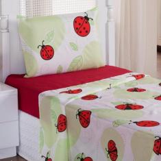 Jogo de Lençol Cama Box Solteiro Menino Menina Infantil 03 Pçs - Aquar