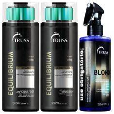 Truss Shampoo + Cond. Equilibrium + Uso  Reconstrutor Blond