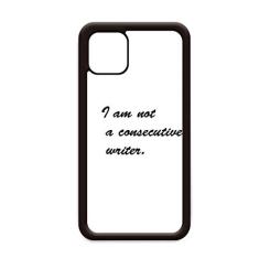 Capa I Am Not A Consecutive Writer com citações para iPhone 12 Pro Max para Apple Mini Mobile Case Shell