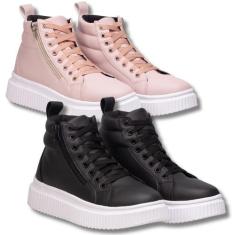 Tenis Feminino, Kit 2 Pares, 1 Tenis Preto + 1 Tenis Rosa. - Fierre, 3