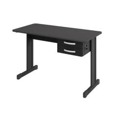 Mesa de Escritório Escrivaninha com 2 Gavetas Boston - CasaH, Preto