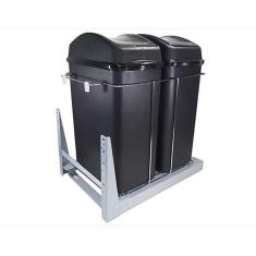 Lixeira Dupla Deslizante 40L Cr 8683