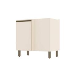 Balcão Canto Reto 1 Porta Connect Off White