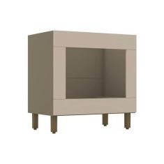 Balcão Cozinha p/Cooktop Connect c/Forno de Embutir 80x51x82cm Duna/Cr