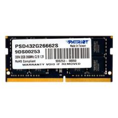 Memória para Notebook Patriot Signature 32GB DDR4 2666MHZ
