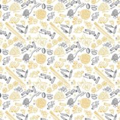 Papel Parede Macarrão Espaguete Autocolante Cozinha Lavável