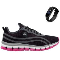 Tenis Feminino Treino Academia Esportivo Caminhada Super Leve + Relógio-Feminino