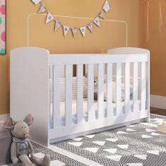 Berço Quarto Infantil Multifuncional 4 em1 Ternura - Branco