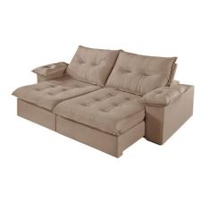 Sofá 5 Lugares Retrátil E Reclinável Martins M-183 Veludo - Martins Es