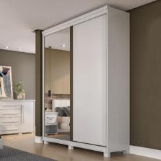 Guarda Roupa Solteiro 2 Portas de Correr Espelho Rimo New Honduras - M