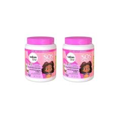 Creme Pentear Salon Line 1Kg Cachos 5Em1 Hidrata Kids-2Un