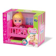 Boneca Baby Bebê Little Dolls Alive Bercinho - Divertoys