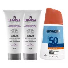 Lumina Creme Clareador Corporal Axila e Virilha + Protetor Solar Nova 