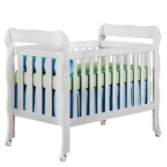 Berço Americano Lila Branco Brilho - Carolina Móveis