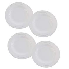 Jogo 4 Pratos Redondos Fundo 25cm de Melamina