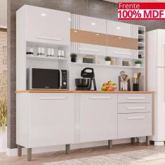 Cozinha 6 Portas 2 Gavetas Amanda Com Espelho - Tudo de Móveis
