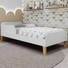 Mini Cama Infantil Montessori Movelbras Branco