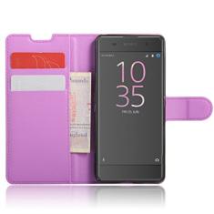 Capa para SONY Xperia XA, carteira flip de couro PU premium com compartimento para cartão, suporte e fecho magnético [capa interna à prova de choque de TPU] Compatível com SONY Xperia XA