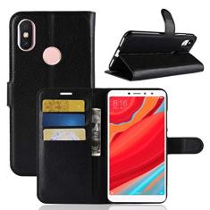 XIAOMI Capa para Redmi S2, capa carteira flip de couro PU premium com compartimento para cartão, suporte e fecho magnético [capa interior à prova de choque de TPU] Compatível com XIAOMI Redmi S2