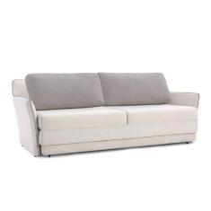 Sofá-Cama 3 Lugares  MH-1610 Herval 215 cm Colchão Casal Linho Cinza AA
