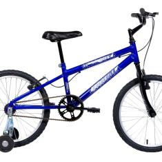Bicicleta Aro 20 Infantil Mtb Boy com Roda Lateral Azul