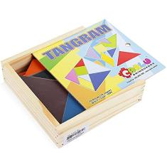 Carlu Brinquedos - Tangram Jogo Educativo, 4+ Anos, 70 Peças, Multicolorido, 1089