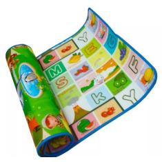 Brinquedo tapete educativo com dulpa face várias imagens - 99 Express