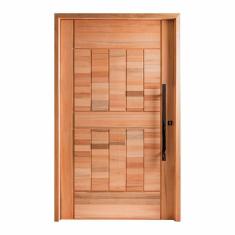 Porta Pivotante Maciça 214x107cm Eucalipto Pm96 Cruzeiro Portas Nude