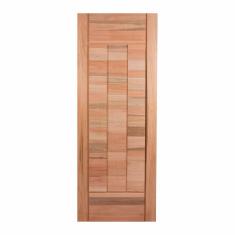 Folha de Porta Maciça 210x90cm Eucalipto Pm97 Cruzeiro Portas Marroml Nude