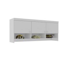 Guarda-Roupa Aéreo Infantil Eloísa 3 Portas Branco
