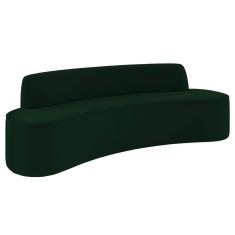 Sofá 3 Lugares Para Sala De Estar Living 180cm Koane D06 Veludo Esmeralda - Mpozenato