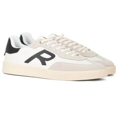 Tênis Masculino Reserva Go Vintage Camurça Cadarço Confortável, Branco