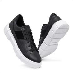 Tênis Sapatênis Masculino Casual Conforto Sola Alta Tratorada-Masculino