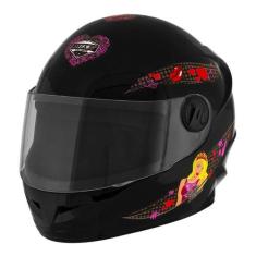 Capacete Fechado Moto Mixs Start Infantil Selfie Feminino Segurança Co