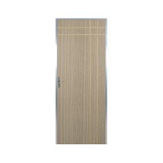 Kit Porta de Madeira Decorada 212x95cm com Batente de Aluminio 3,6cm Mantiqueira MGM Carvalho Alpha