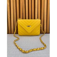 Bolsa bolsinha feminina de mão e ombro com alça corrente resistente - 