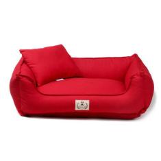 Cama Lisboa para Cachorro e Gato Pet - Bichinho Chic, Vermelho, G