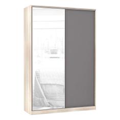 Guarda-Roupa Solteiro Luciane 2 Portas 3 Gavetas Plus 159 Cm Com Espelho Luciane Móveis