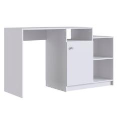Escrivaninha Multiuso 01porta 03nichos 135cm Branco Proddy Branco