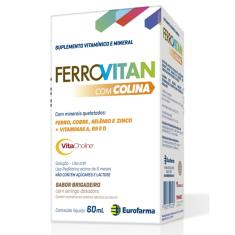 Suplemento Vitamínico e Mineral Ferrovitan Eurofarma 60ml