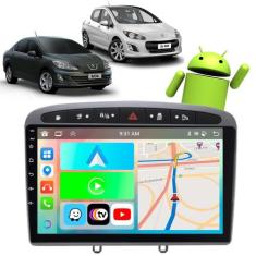Kit Multimidia Android CarPlay 9pol Peugeot 308 408 12 16 19 - E-Carpl