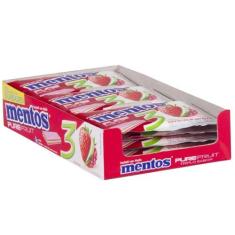 Chiclete Mentos Frutas 3 Camadas - Caixa com 15 Unidades, Fruit