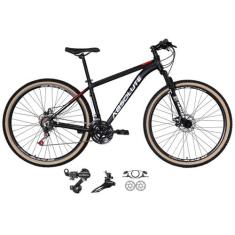 Bicicleta aro 29 Absolute Nero 4 Cabeamento Interno 24v Câmbios Shiman