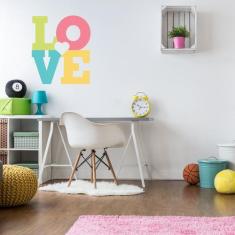 Adesivo de Parede para Quarto Love - Quartinhos