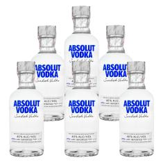 Vodka Sueca Absolut Tradicional 200ml 6 Unidades