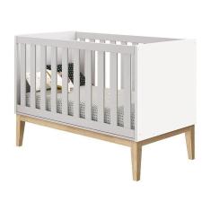 Berço Americano New Classic Branco Madeira Natural ? Reller