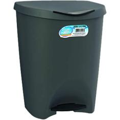 Lixeira Com Pedal 7,5L Preta