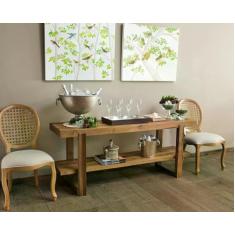 Aparador em Madeira Maciça 130cm Lisie Doma Marrom