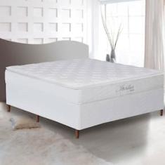Cama Box Casal Umaflex Itália com Pillow Top e Molas Ensacadas 69x138x188 cm - Branco