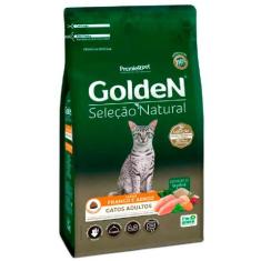Ração Golden Seleção Natural Gatos Adultos Sabor Frango e Arroz 1 kg -